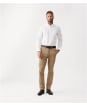 Men’s R.M. Williams Jervis Button Down Cotton Shirt - White