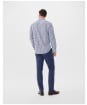 Men’s R.M. Williams Collins Long Sleeve Cotton Shirt - Navy / Blue / White