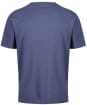 Men's Gant Regular Shield Short Sleeve Cotton T-Shirt - Dark Jeansblue Melange