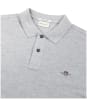 Men's GANT Original Pique Rugger Cotton Polo Shirt - Grey Melange