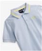 Boy's Barbour Oakside Short Sleeve Cotton Polo Shirt - Niagara Mist