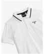 Boy's Barbour Oakside Short Sleeve Cotton Polo Shirt - White