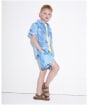 Boy's Barbour Cornwall Short Sleeve Summer Fit Cotton Shirt, 10-15yrs - Blue