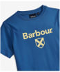 Boy's Barbour Essential Shield T-Shirt, 6-9yrs - Federal Blue