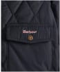 Girl's Barbour Venton Cropped Quilted Jacket, 6-9yrs - Dark Navy