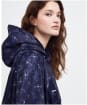 Women's Barbour Showerproof Packaway Poncho - Navy / Cloud Sketched Dog