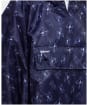 Women's Barbour Showerproof Packaway Poncho - Navy / Cloud Sketched Dog