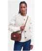 Women's Barbour Isla Leather Cross Body Bag - Brown