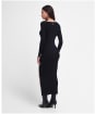 Women's Barbour International Piquet Slim Fit Knitted Midi Dress - Black