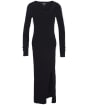 Women's Barbour International Piquet Slim Fit Knitted Midi Dress - Black