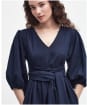 Women's Barbour Annie Linen Cotton Blend Midi Dress - Navy