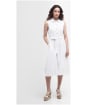 Women's Barbour Reilmidi Sleeveless Cotton Blend Midi Shirt Dress - White