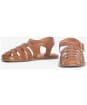 Women's Barbour Macy Leather Fishermans Style Sandals - Cognac