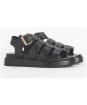 Women's Barbour Charlene Caged Leather Sandals - Black
