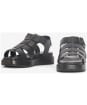 Women's Barbour Charlene Caged Leather Sandals - Black