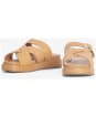 Women's Barbour Annalise Chunky Soled Leather Slide Sandals - Tan
