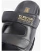 Women's Barbour International Whitson Leather Slider Sandals - Black