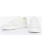 Women's Barbour Celeste Lace Up Cupsole Leather Sneakers - White / Lemonade