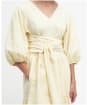 Women's Barbour Annie Linen Cotton Blend Midi Dress - Lemon Souffle