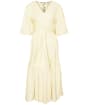 Women's Barbour Annie Linen Cotton Blend Midi Dress - Lemon Souffle
