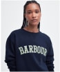 Women's Barbour Northumberland Sweatshirt - Navy