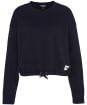 Women's Barbour International Ciprelli Cropped Relaxed Fit Sweatshirt - Black