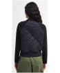 Women's Barbour International Wilson Quilted Sweater Jacket - Black