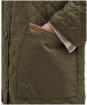 Women's Barbour Lockton Quilted Jacket - Army Green / Ancient Tartan
