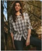 Women's Barbour Angelonia Oversized Cotton Shirt - Olive Check