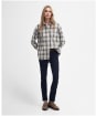 Women's Barbour Angelonia Oversized Cotton Shirt - Olive Check