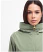 Women's Barbour International Walker Showerproof Jacket - Oil Green