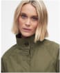 Women's Barbour Crowdon Showerproof Jacket - Dusky Green