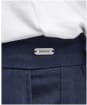 Women's Barbour Somerland Relaxed Cotton Linen Blend Trousers - Navy