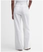 Women's Barbour Somerland Relaxed Cotton Linen Blend Trousers - White