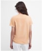 Women's Barbour Sandgate Dropped Armhole, Short Sleeve Cotton T-Shirt - Soft Apricot