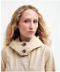 Women's Barbour Hebrides Waterproof Jacket - Safari / Primrose Hessian