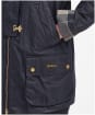 Women's Barbour Kelburn Waxed Cotton Jacket - Royal Navy