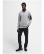 Men's Barbour International Alloy Half Zip Sweatshirt - Ultimate Grey