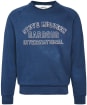 Men's Barbour International Laguna Crew Neck Sweatshirt - Washed Cobalt