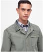 Men's Barbour Grindle Cotton Overshirt - Agave Green