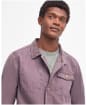 Men's Barbour Grindle Cotton Overshirt - Purple Slate