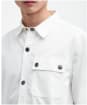 Men's Barbour International Circuit Cotton Canvas Overshirt - Whisper White