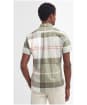 Men's Barbour Douglas S/S Tailored Shirt - Glenmore Olive Tartan