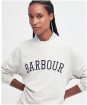 Women's Barbour Northumberland Sweatshirt - Cloud / Navy