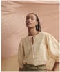 Women's Barbour Belmont Checked Seersucker Top - Mallow Pink Check