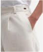 Women's Barbour Darla Linen Cotton Blend Shorts - French Oak