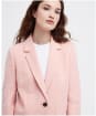 Women's Barbour Vivienne Tailored Fit, Linen Blend Blazer - Primrose Pink / Primrose Hessian