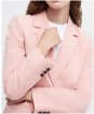 Women's Barbour Vivienne Tailored Fit, Linen Blend Blazer - Primrose Pink / Primrose Hessian