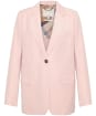 Women's Barbour Vivienne Tailored Fit, Linen Blend Blazer - Primrose Pink / Primrose Hessian