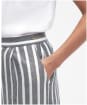 Women's Barbour Annalise Lyocell Linen Blend Trousers - Navy Stripe